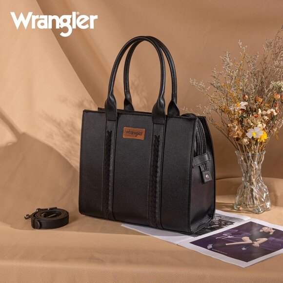 Practical Wrangler Large Tote for Women - Lightweight, Stylish, Vegan Leather - Picture 5 of 6
